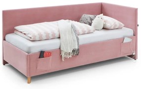 Rózsaszín ágyneműtartós sarok gyerekágy 120x200 cm Cool – Meise Möbel