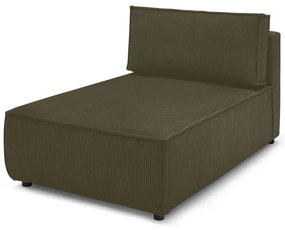 Világoszöld kordbársony kanapé modul (variálható) Nihad modular – Bobochic Paris