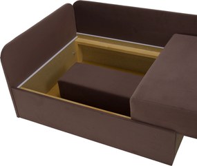 Kinyitható heverő, barna Taupe, MONTES UNI