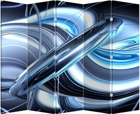 Paraván - Kék absztrakció (210x170 cm)
