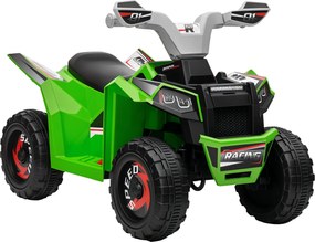 HOMCOM Elektromos Quad Gyermekeknek 18-36 Hónapos Korig Elektromos Akkus Jármű 6V Előre és Hátra Sebességgel 2.5 km/h 70x41.5x48.5 cm Zöld | Aosom