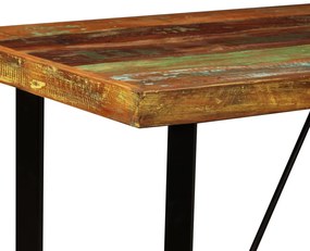 Tömör újrahasznosított fa bárasztal 120 x 60 x 107 cm