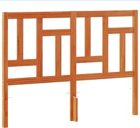 vidaXL viaszbarna tömör fenyőfa fejtámla 135 cm