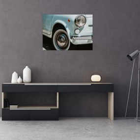 Kép - Fiat retro autó (üvegen) (70x50 cm)