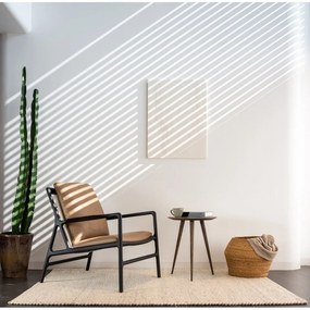 Fekete-bézs bőr fotel Dedo – Gazzda