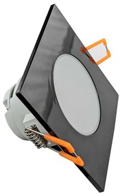 LED Fürdőszobai beépíthető lámpa LED/8W/230V 4000K IP65 fekete