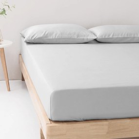 Goldea pamut gumis lepedő - világosszürke 80 x 200 cm