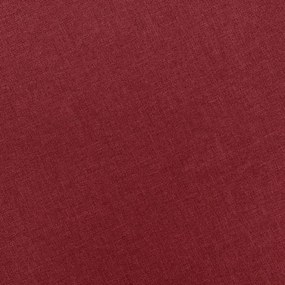 bordó szövet fotel lábzsámollyal