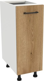 Konyhaszekrény alsó 30 Capri korpusz fehér front tölgy Evoke