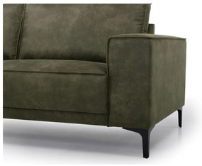 Zöld bőrutánzat sarokkanapé (bal oldali) Copenhagen – Scandic