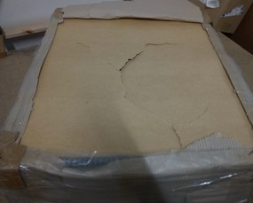 AKCIÓ Szürke SMART COSARO tárolós puff 65x65 cm II. minőség