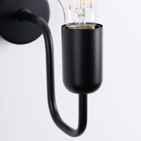 Sollux SL.1445 - Fali lámpa VECTOR 1xE27/15W/230V fekete