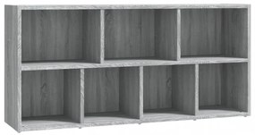 szürke sonoma színű könyvszekrény 50 x 25 x 106 cm