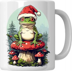 Bögre Béka Mikulás Sapka Ajándék Mikulás Karácsonyra