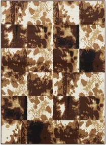 Modern barna krémszínű nappali szőnyeg 120x160cm