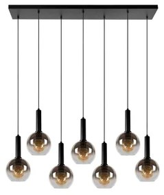 Lucide 45402/07/30 - Csillár zsinóron MARIUS 7xE27/40W/230V fekete