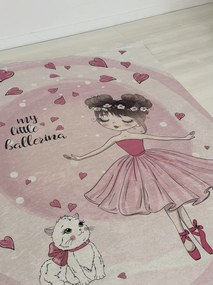 Balerina mintás gyerekszőnyeg 130x180 cm