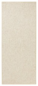 Krémszínű futószőnyeg 80x300 cm Wolly – BT Carpet