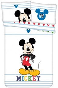 Disney Mickey ovis ágyneműhuzat fehér 100x135cm 40x60cm