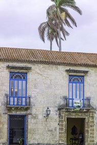 Poszter 30x45cm Hagyományos kubai ház erkéllyel, Assaf Frank