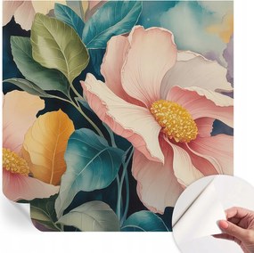 Modern öntapadós fotótapéta Mosható Virágos elegancia 250x250 cm