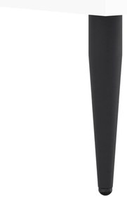 vidaXL magasfényű fehér szerelt fa ágykeret 140 x 190 cm