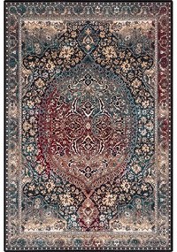 Sötétzöld gyapjú szőnyeg 160x240 cm Ava – Agnella