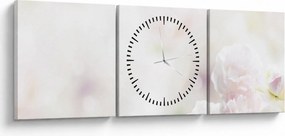 Kép a finom virágok (órával) (90x30 cm)