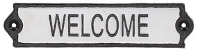 Öntöttvas &#039;Welcome&#039; tábla, 21 cm