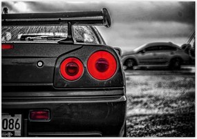 Poszterek 100x70 Sport Nissan Gtr Lámpák