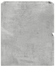 Betonszürke szerelt fa fürdőszobaszekrény 60 x 38,5 x 45 cm