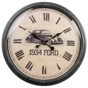 Antikolt vintage nagyméretű falióra FORD 1934 Ø 51x5 cm