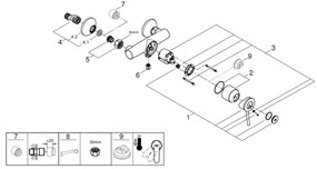 GROHE 23786000 - START CLASSIC 150 mm-es zuhanycsaptelep, fényes króm