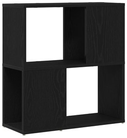 Könyvespolc Fekete tölgy 60x24x63 cm Mérnök Fa