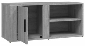 2 db szürke sonoma színű szerelt fa TV-szekrény 80x31,5x36 cm