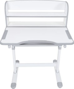 Növekvő íróasztal és szék, szürke/fehér, set ZION