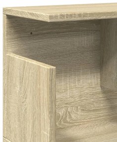 sonoma tölgy színű szerelt fa faliszekrény 100 x 20 x 30 cm