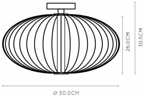Lucide 20114/50/30 - LED Dimmelhető mennyezeti lámpa CARBONY LED/5W/230V