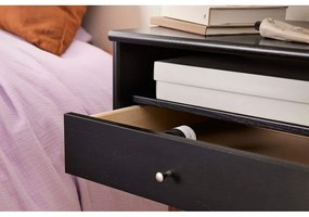 Fekete függő éjjeliszekrény Mistral - Hammel Furniture