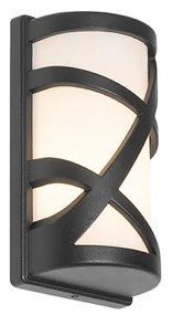 Modern kültéri fali lámpa fekete IP44 - Suzie