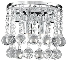 Searchlight - Kristály fali lámpa HANNA 2xG9/33W/230V