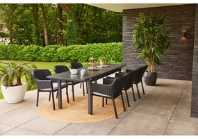 Fekete műanyag kerti szék Cairo – Hartman