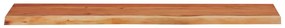 tömör akácfa téglalap alakú fali polc 110 x 30 x 3,8 cm