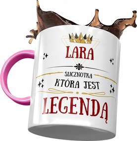 Rózsaszín Bögre Lara Feleség Barátnő Ajándék Nyomtatott Fotóval