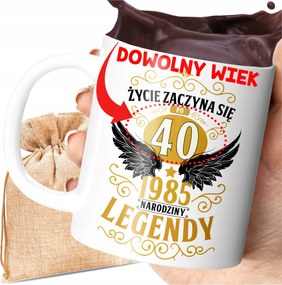 Nyomott Mintás Bögre Legenda Születése Születésnapi Ajándék Személyre Szabott