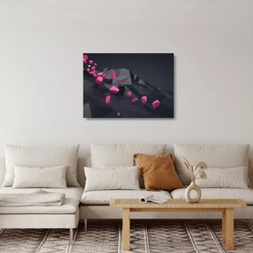 A 3D absztrakció képe (üvegen) (70x50 cm)