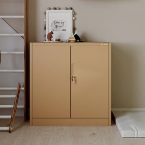 Alacsony fém irattartó szekrény BEATA, 900 x 930 x 400 mm, Fresh Style: bézs