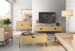LOND komód, 160x87,6x40, tölgy baltic