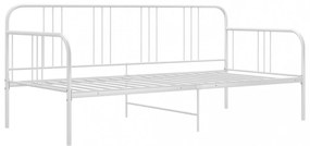 fehér fém kanapéágy-keret 90 x 200 cm