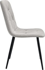 Szürke LIBRA PLATINUM GREY szék fekete lábakkal